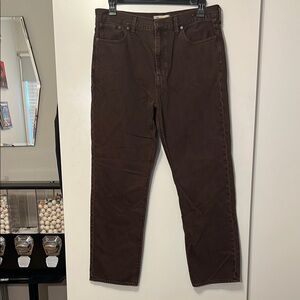 Madewell Women's Straight Leg Jeans - Brown - 32